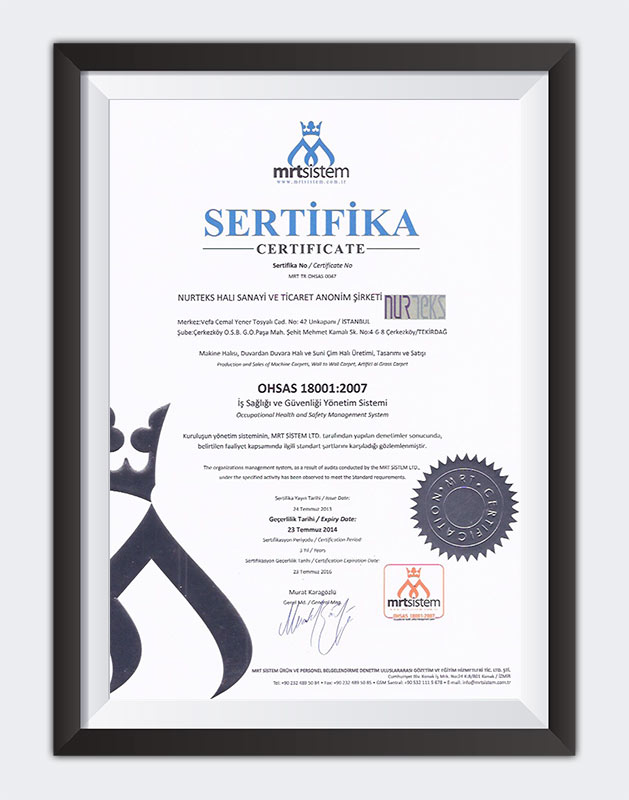 Kuzey Sports Sertifika TSC ISO 14001:2004